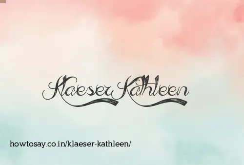 Klaeser Kathleen
