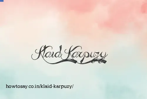 Klaid Karpuzy