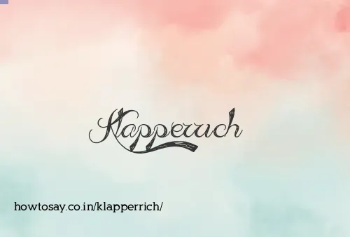 Klapperrich