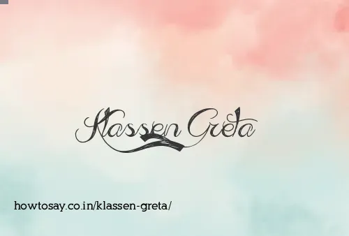 Klassen Greta