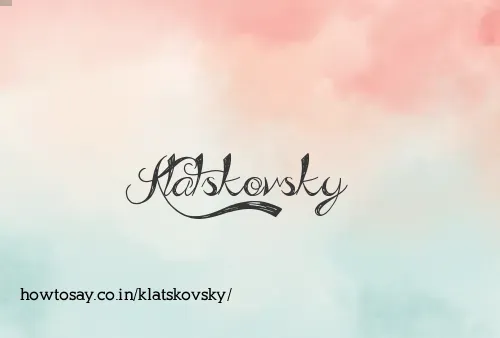 Klatskovsky