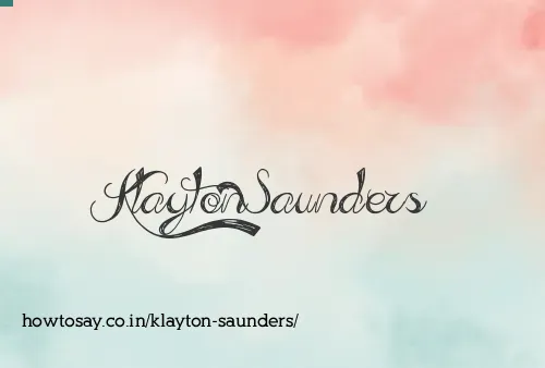 Klayton Saunders