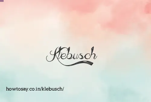 Klebusch