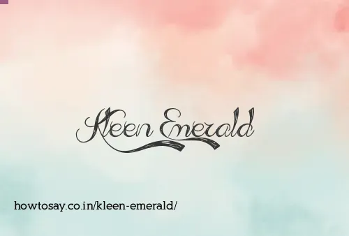 Kleen Emerald