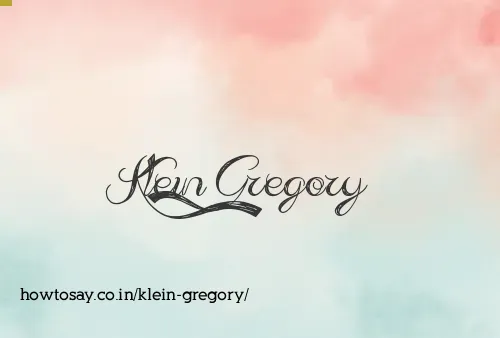 Klein Gregory
