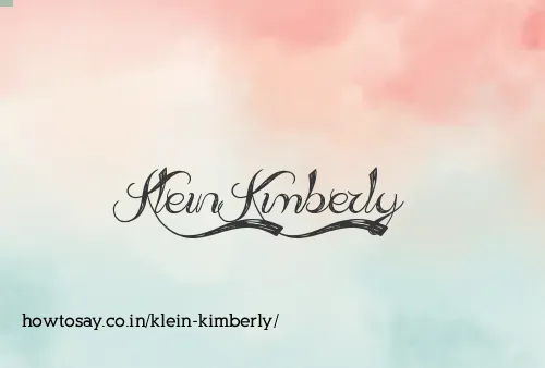 Klein Kimberly
