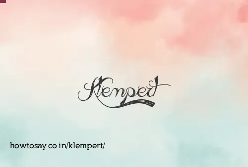 Klempert