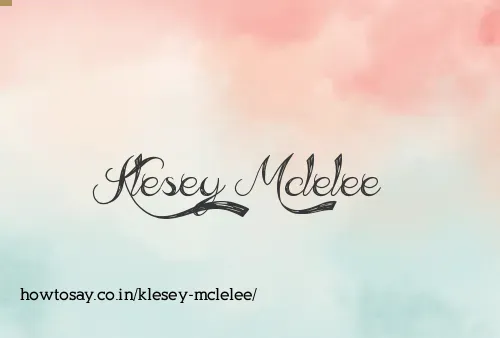 Klesey Mclelee