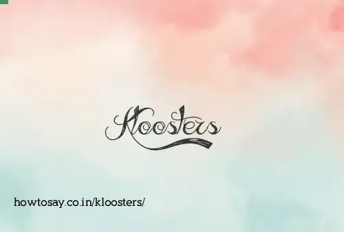 Kloosters