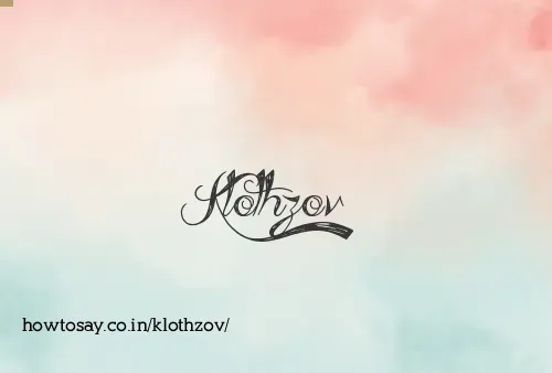Klothzov