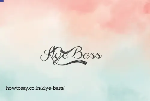 Klye Bass