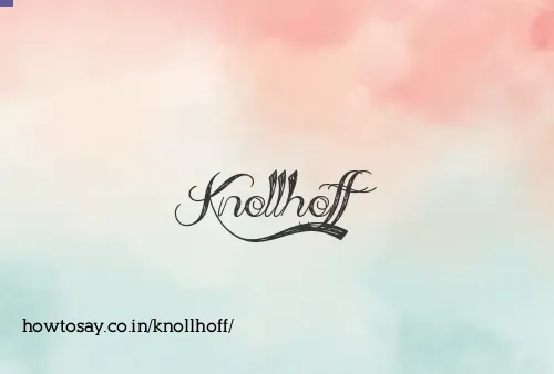 Knollhoff