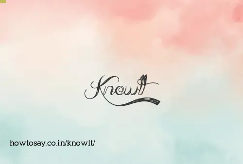 Knowlt