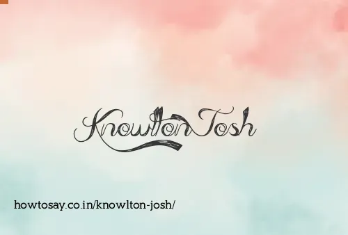 Knowlton Josh