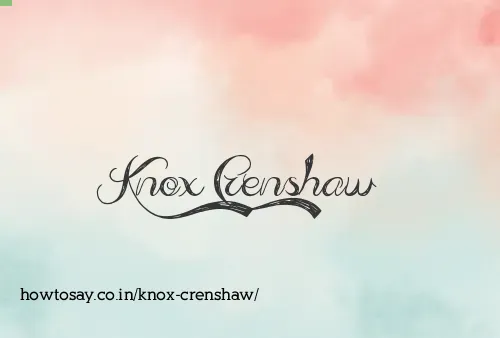 Knox Crenshaw