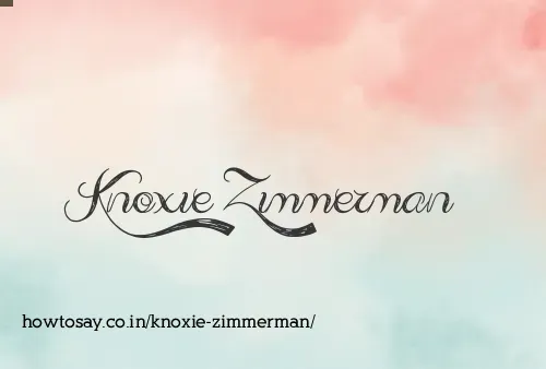 Knoxie Zimmerman