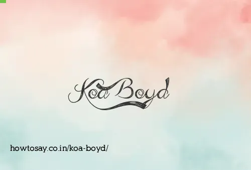 Koa Boyd