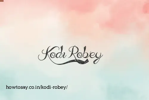 Kodi Robey