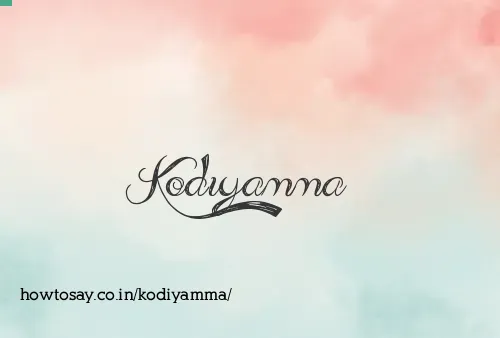 Kodiyamma