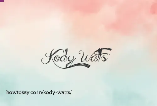 Kody Watts