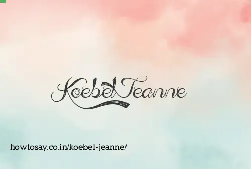 Koebel Jeanne
