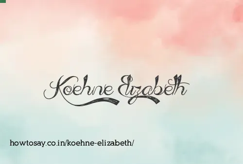 Koehne Elizabeth