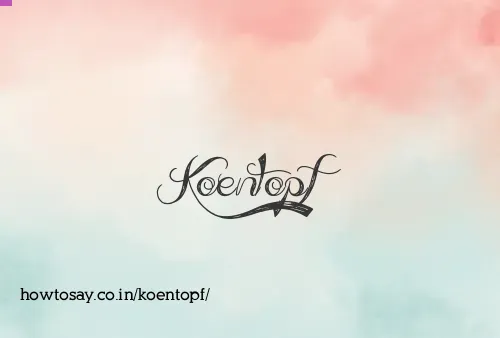 Koentopf