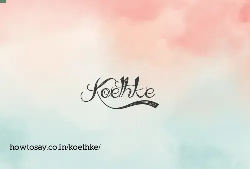 Koethke