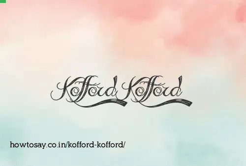 Kofford Kofford