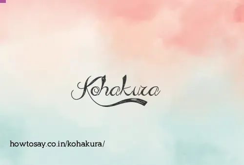 Kohakura