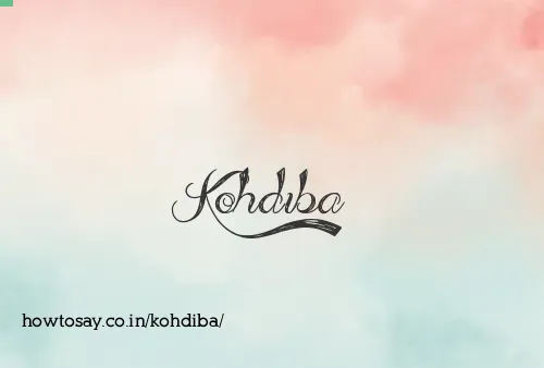 Kohdiba