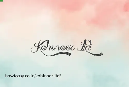 Kohinoor Ltd