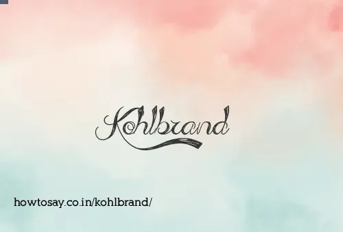 Kohlbrand