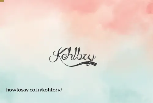 Kohlbry