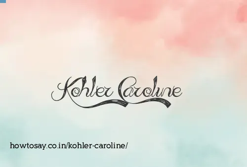 Kohler Caroline