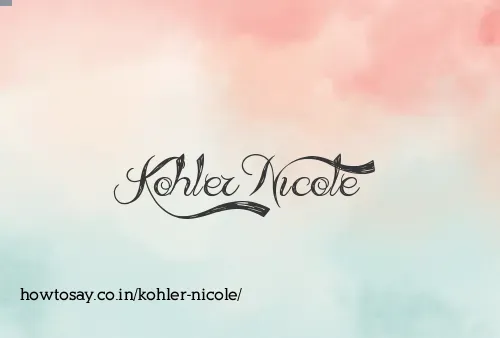 Kohler Nicole