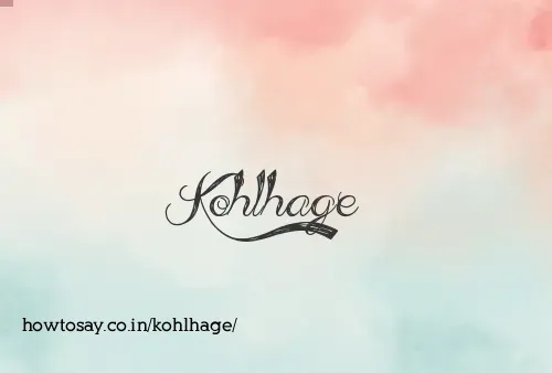 Kohlhage