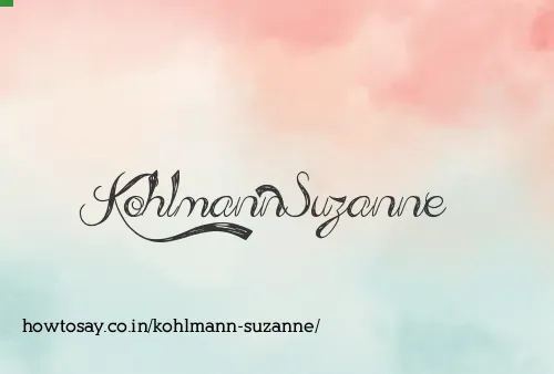 Kohlmann Suzanne