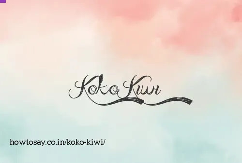 Koko Kiwi