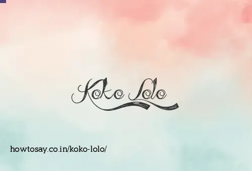 Koko Lolo