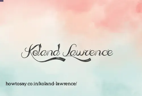 Koland Lawrence