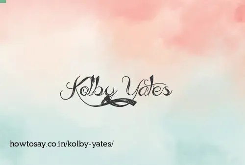 Kolby Yates