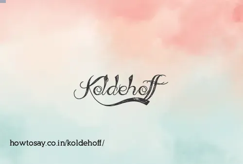 Koldehoff