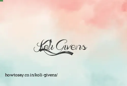 Koli Givens