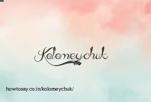 Kolomeychuk