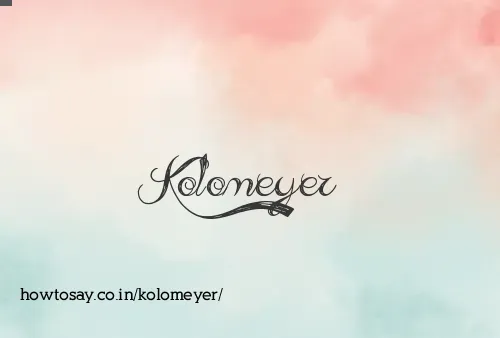 Kolomeyer