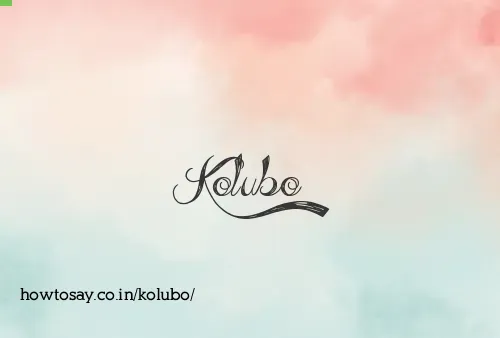 Kolubo