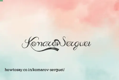 Komarov Serguei