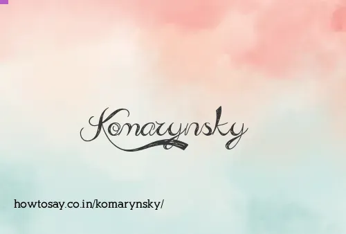 Komarynsky