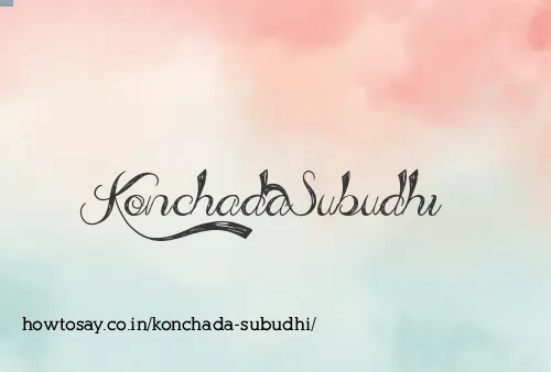 Konchada Subudhi